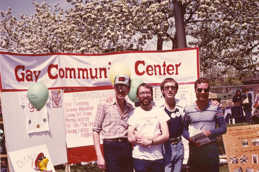 Gay and Lesbian Community Center of Colorado Collection photo of Gay Community Center's booth at the People's Fair in 1979